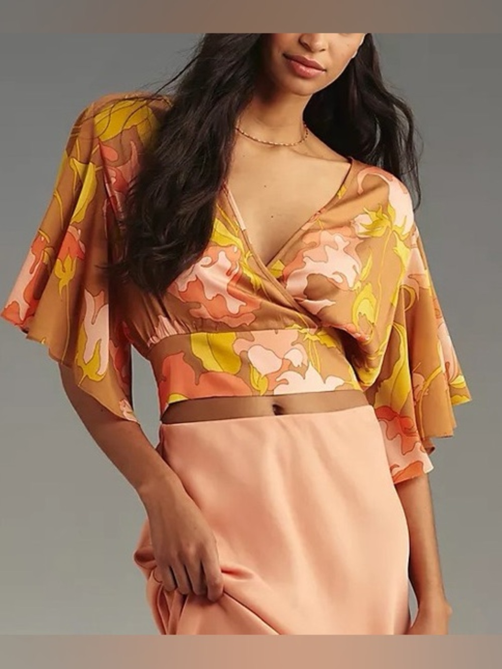 Tiny Olympia Faux-Wrap Top from Anthropologie